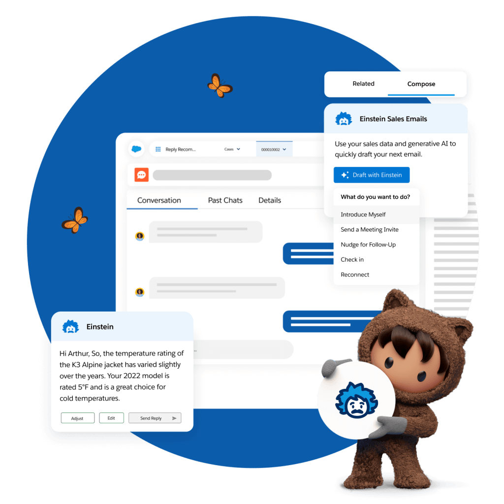 Enterprise AI built into CRM for business