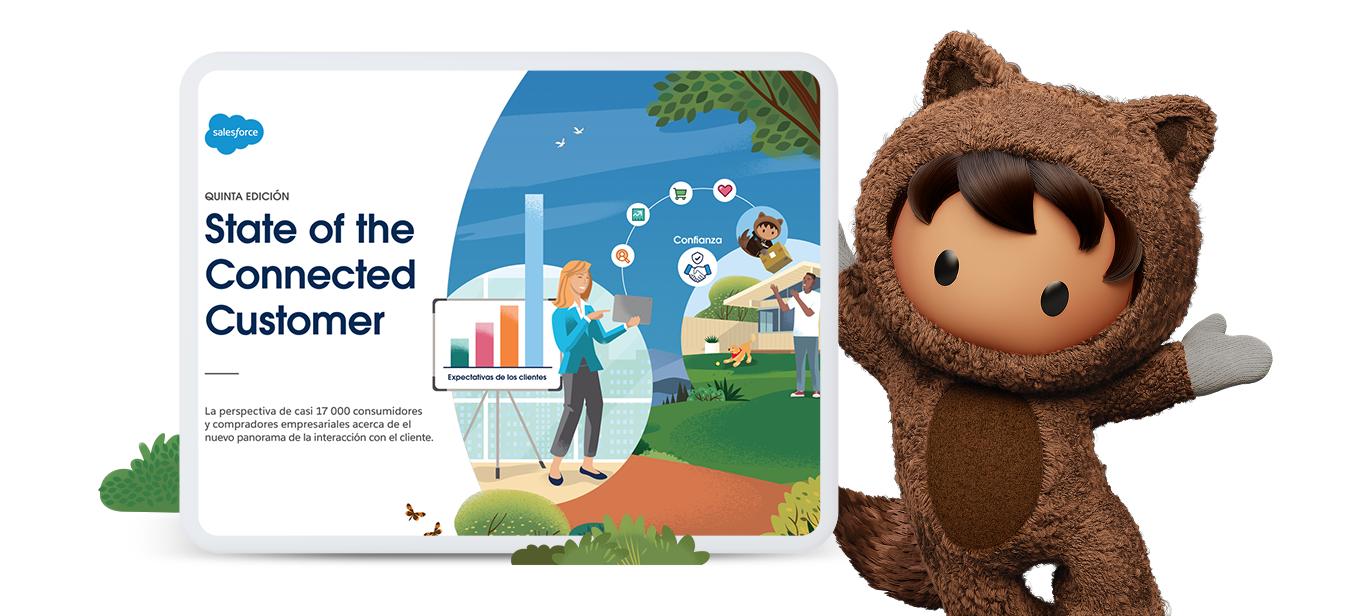 Astro holding the Service Cloud logo